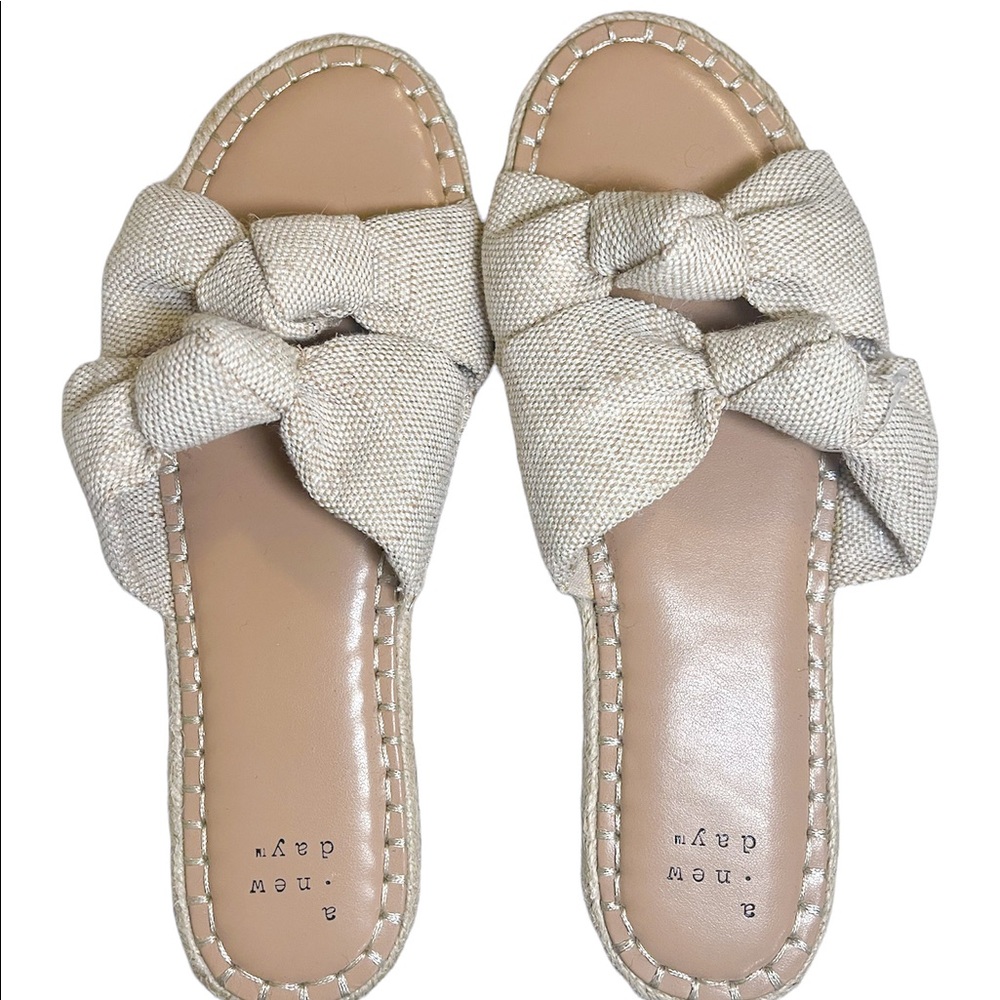 A NEW DAY ESPADRILLE DOUBLE KNOT SANDALS